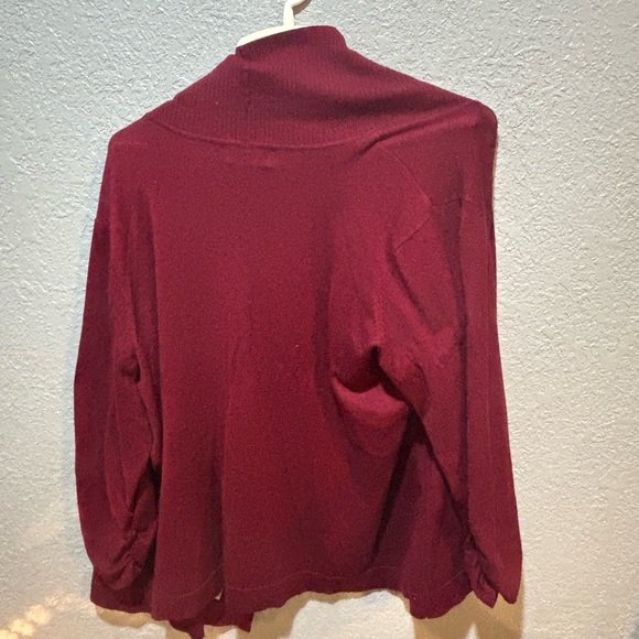 Women's Burgundy Sweater - Picture 3 of 3
